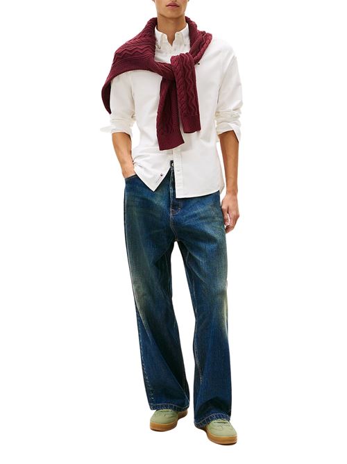 Camicia bianca in cotone Tommy Jeans | DM0DM21298YBL